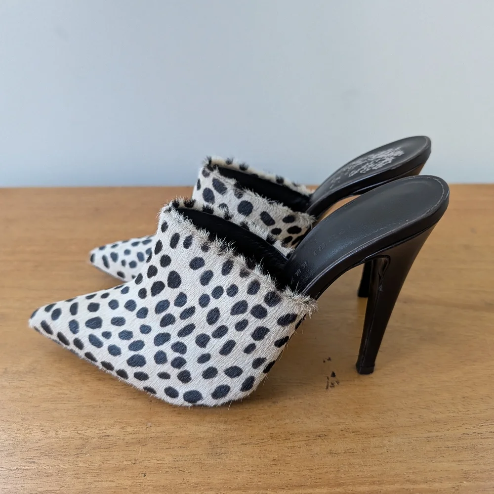 Jenni Kayne Painted‎ Pony Hair Heels Mule Slip On 37